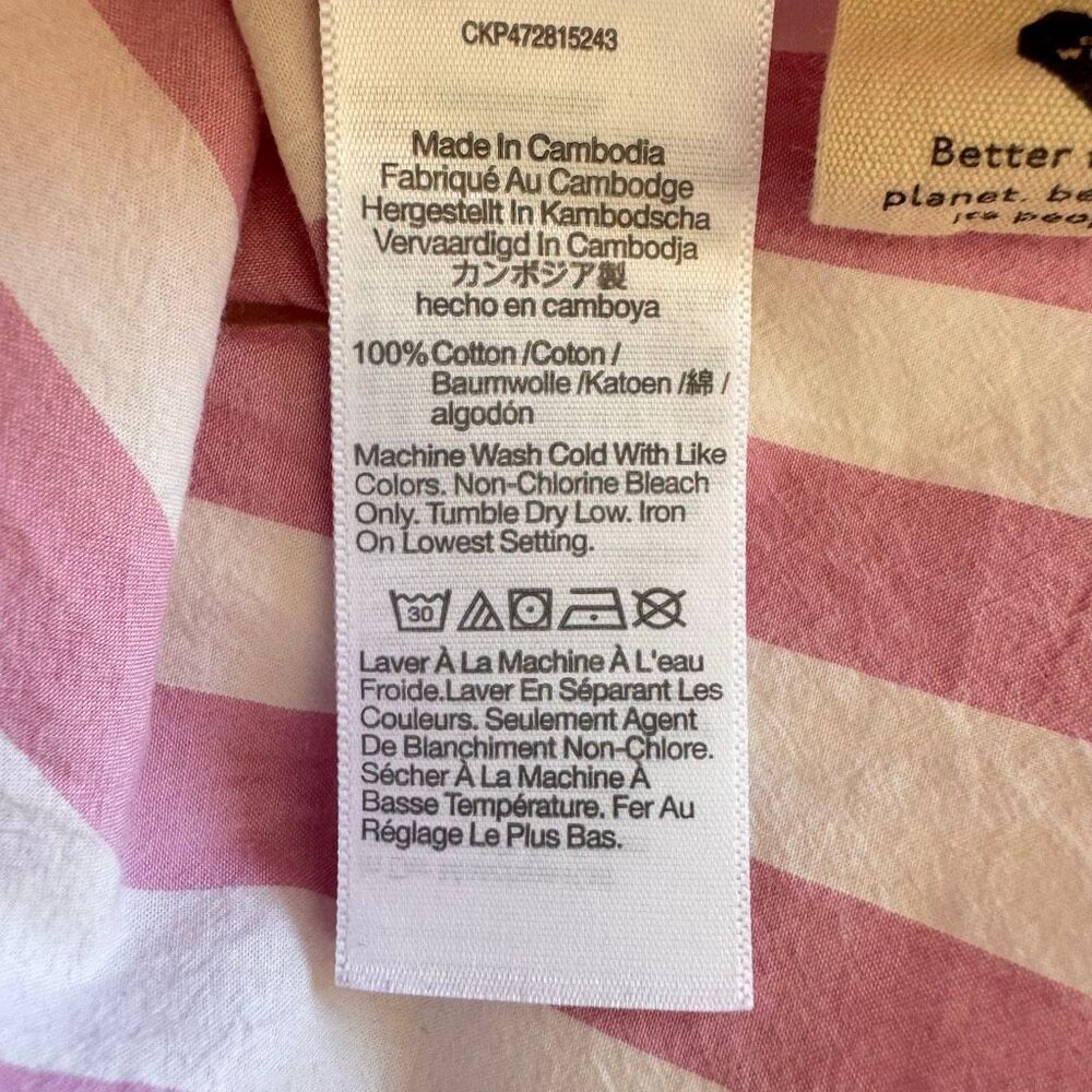 Madewell Pink and White Stripe Button-Down Shirt - Picture 10 of 13